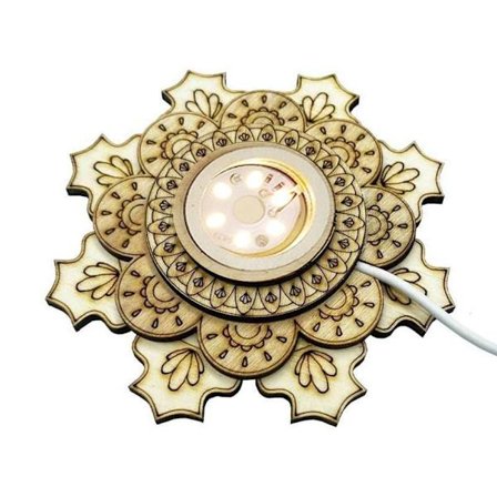 Kristallkula Ställ Naturliga Stenar Sfärhållare VARMT LJUS B