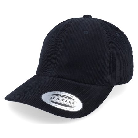 Yupoong - Zwart adjustable Cap - Dad Cap Manchester Black Adjustable @ Hatstore