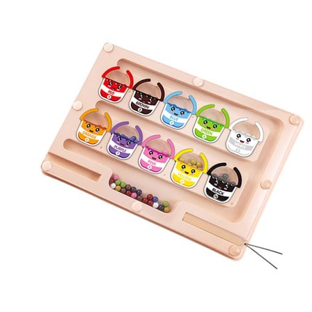 Magnetisk Labyrint Puslespil Farvesorteringslegetøj til Børn Læringsaktivitetslegetøj Sjov Gave