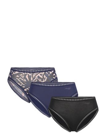 sloggi Sloggi Go Crush High Leg C3P - Navy - XXL