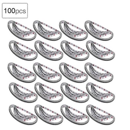 100 stk. stoffskjæremaskin, middels grovt sandpapir, slipebelte, stoffslipende belte