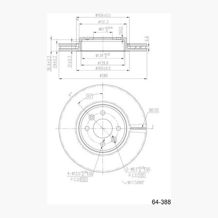 Bromsskiva - Biltema