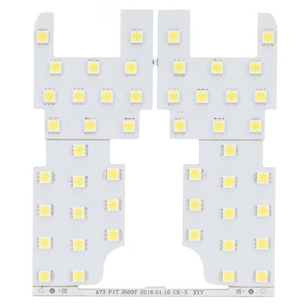 4 st Bil Interiör Läslampor 48 LEDs 8000LM Vitt Ljus Bil Kupollampa Ersättning för MAZDA CX?5