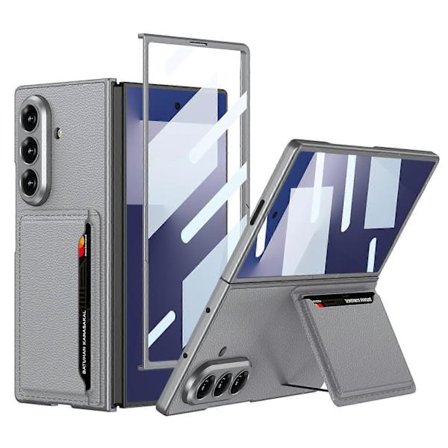 GKK Integroitu Erittäin Ohut Nahkainen Puhelinkotelo Korttipaikoilla Samsung Galaxy Z Fold7 5G:lle