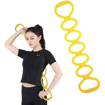Motstandsbånd, 7-rings stretch treningssett for fullkroppsøkter, BetterJonny Yoga & Fitnessbånd for hjemmegym, gåtrening