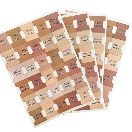 4 Ark/Set Bønn Bibel Fane Selvklebende Bibel Sticky Index Etikett Bok Side Markør Klistremerke Bibelstudie Journalføring Forbruksvarer Julegave (FMY)