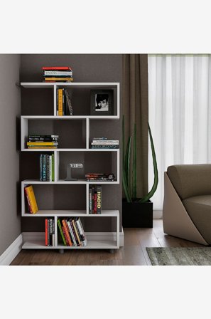 Hanah Home - Reol Elif - Hvid - Bogreoler - Fra Homeroom