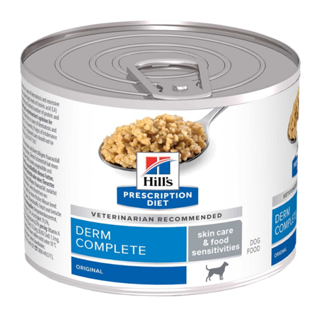 Hill's Prescription Diet Dog - Adult Derm Complete Hermetikk - Våtfôr til hund 200 g - Hund - Hundefôr & hundemat - Veterinærfôr for hund - ZOO.no