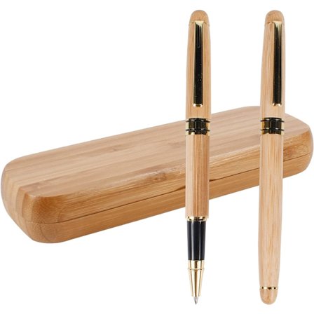 Signaturpenna i bambuträ, kreativ reklamgåva, signaturpenna i bambu