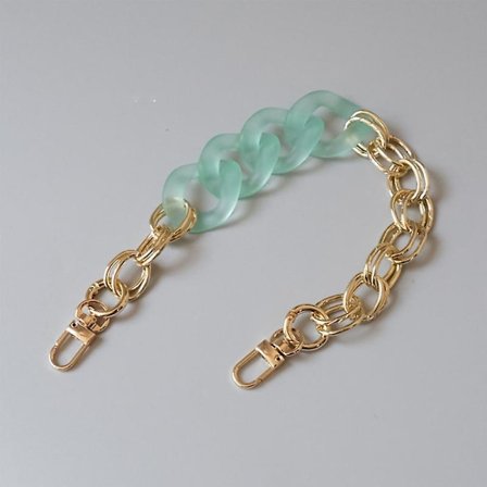 Laukkukahvan Ketju DIY Akryylihartsi Käsilaukkuhihna Olkalaukku Vaihtohihnat Soljilla Laukkuille -ge