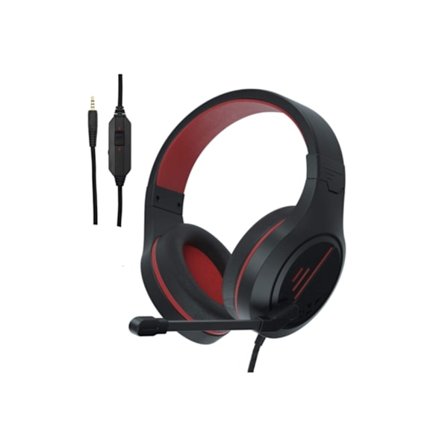 Ps4 Gaming Hörlurar 3.5M Brusreducerande Gaming Headset med Dold Mikrofon för PC Mac Xbox 360 Svart YEMAESRE