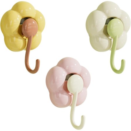 Pakke med sugekoppkroker for blomster Sporløse kroker for kjøkken Sugekoppkroker for vinduer Sporløst lim for kjøkken Baderomsfliser