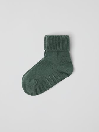 Polarn O. Pyret - Anti-slip socks merino wool - 25|27 - Childrenswear - green