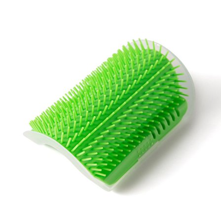 Blød katteplejebørste, hjørneplejebørste til katte, selvplejebørste til både lang- og korthårede katte og hunde
