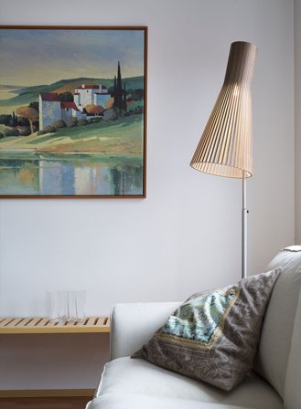 Secto 4210 gulvlampe H185 - valnøtt