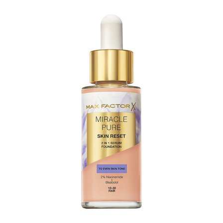 Max Factor Miracle Pure 2in1 Skin Reset Serum Foundation 1 Fair, Makeup, Ansigt, Foundation