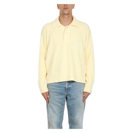 Bonsai, Round-neck Knitwear Geel, Heren, Maat:M