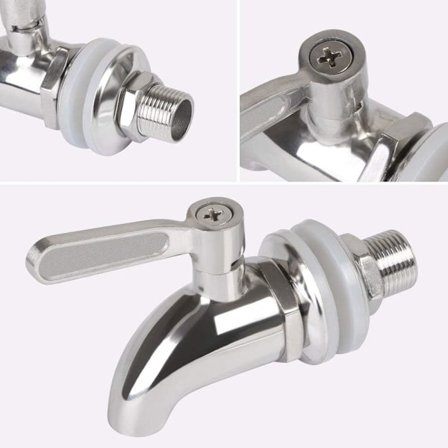 Fatølkran, 12 mm drikkedispenser, ølfatølkran, vintapp - rustfritt stål Størrelse