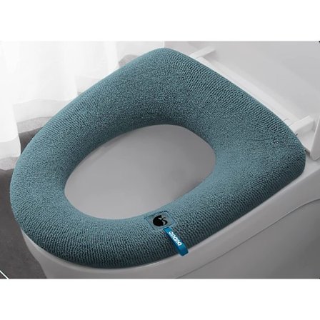Laivansininen Monivärinen wc-istuimen kansi lämmin suoja Paksu, pehmeä
