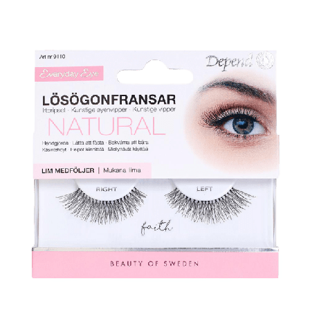 Depend Lösögonfrans Faith Lösögonfransar & färgning Unisex Svart ONESIZE