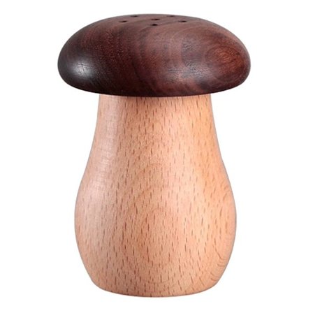 Svampeformet tandstikbeholder i træ til tandstikker, til bordplade og restaurant