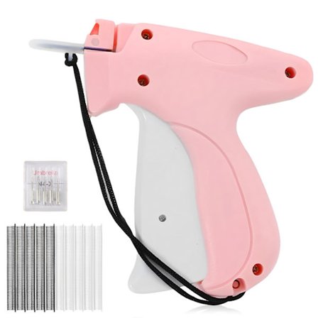 Fin Hæftepistol Stitchy Hurtig Tøjfikser til Tøj, Mikro Hæftepistol til Tøj med 5 Fine Nåle & 1000 stk. Hæfter, Mini Hurtig Klæber