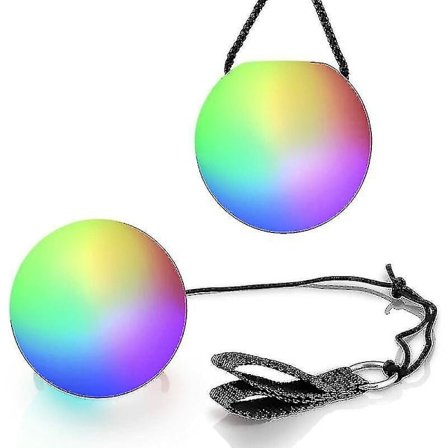 Led Poi-bold - Svingende lys Rave-legetøj (sæt med 2) Farveskiftende Poi-bolde [gratis fragt]