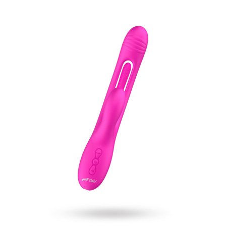 Yellooh: Hit-Me Baby Rabbit Vibrator with Flickering Tongue - Sexleker Vuxen: Vibrator, dildo & massajestaver