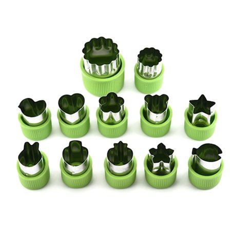 Mini pajformar i rostfritt stål, bak- och dekorationsverktyg för barn, för matlåda, enkla att använda, professionella resultat, humaniserad design, 