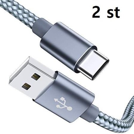 2 st hög kvalitet 1 m usb-c