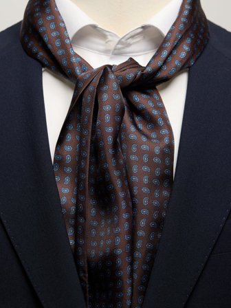 John Henric Men's Brauner Paisley-Schal Size Onesize