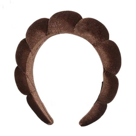 Sponge Pannband för Makeup MÖRKT KAFFE