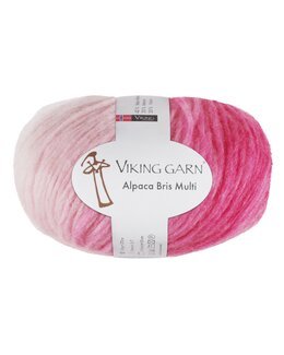 Garn Alpaca Bris Multi Rosa multi - Viking of Norway