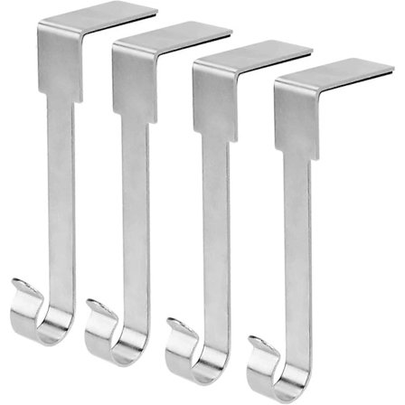 [CA] Julestrømpehenger, metallkroker for oppheng av julestrømper (sølv)