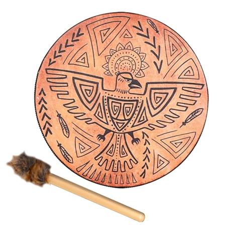 Sjamantromme Sibirsk tromme Åndelig musikktromme M/ Tree Of Life Art Home Decor Bird Drum