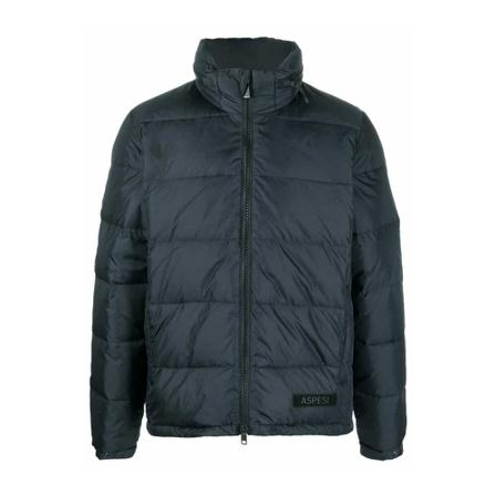 Aspesi, Down Jackets Blauw, Heren, Maat:XL