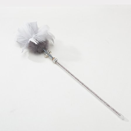 Söt kattteaser stick kattleksak kattunge som slipar tänder