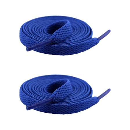 2 stk/pakke Polyester Flerfarvede Flade Brede Snørebånd til Træningssko og Sneakers