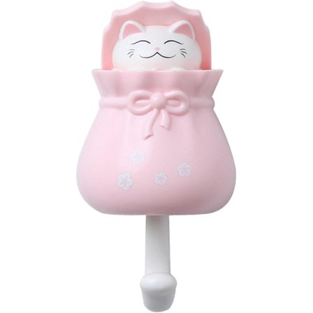 Krokar Krok Väggmonterad Badrum Handduk Badhanddukar Nycklar, Rosa