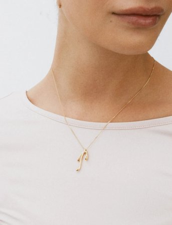 Edblad Lace Necklace Gold - Gold - ONE SIZE 42 - 45 cm