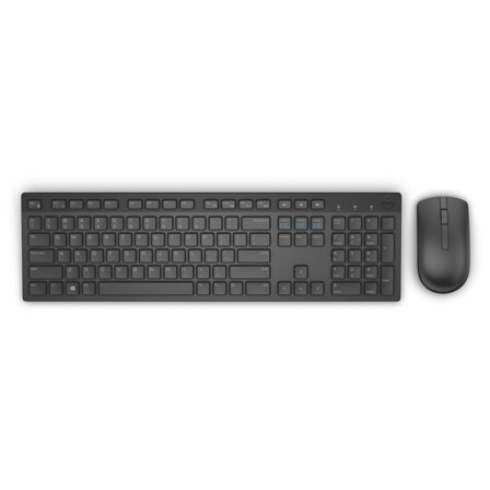DELL KM636 - tastatur- og mussett - QWERTY - Spansk - svart Inn-enhet