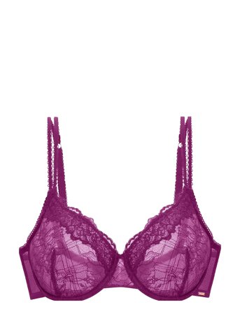 Origins-Lace Non Padded Wired Bra Purple Dorina
