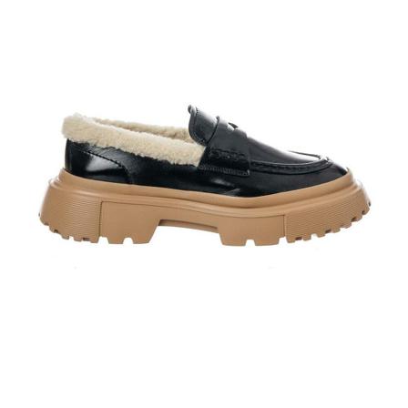 Hogan Instappers , Zwart , Dames , Maat: 39 EU
