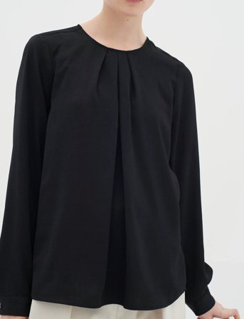InWear Dotaiw Pleat Blouse - Black - 40