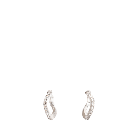 Cornelia Webb Distorted Hoop Earring Xs Smycken & klockor Dam Silver ONESIZE