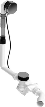 Duravit 792201000001000 Avloppssats med bräddavlopp, 280x80x450 mm, Badrum