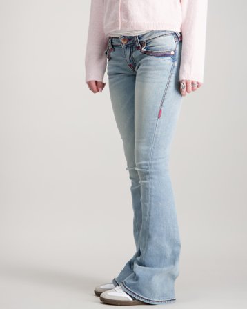 True Religion JOEY LOW RISE FLARE FLAP SUP T_ Blå Jeans Jente - Kids Brand Store