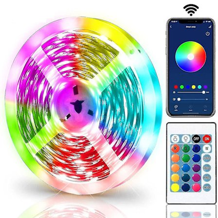 1m/2m/3m/4m/5m 2 i 1 LED-remsor 5050 RGB Färgväxlande Skåp TV USB Bluetooth FestdekorationerBY