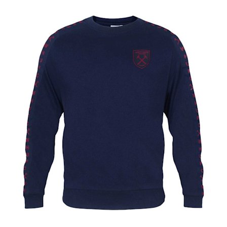 West Ham United FC Herr Taped Sweatshirt L Marinblå