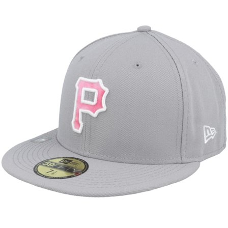 New Era - MLB Grey fitted Czapka Z Daszkiem - Pittsburgh Pirates MLB22 Mothers Day 59FIFTY Grey Fitted @ Hatstore